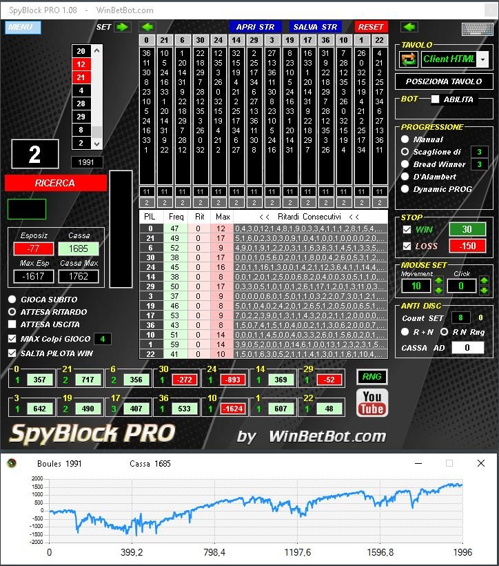 SpyBlock PRO: software per giocare in automatico alla roulette live
